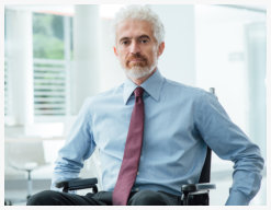 a man in a wheelchair